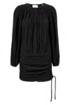 Isabel Marant Dress Drawstring Trimmed Sleeves Pleats
