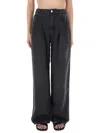 Isabel Marant Niroka Straight-leg Denim Pants In Black