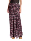 Isabel Marant Women's Katae Silk-blend Maxi Skirt In Black Multi