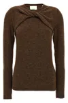 Isabel Marant Brown Kern Sweater In Burgundy