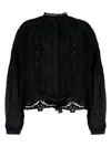 Isabel Marant Kubra Broderie Anglaise Blouse In Black  