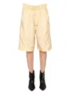 Isabel Marant Laiora Bermuda Shorts In Gold