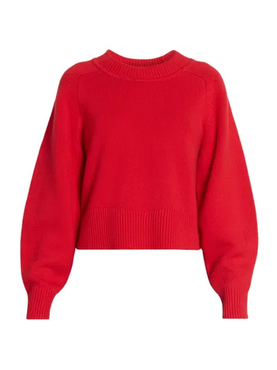 Isabel Marant Women's Leandra Merino Wool-cashmere Sweater In Red