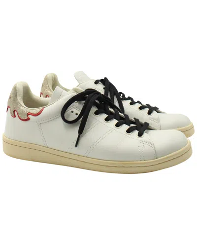 Pre-owned Isabel Marant Women's Leather Bart Low-top Sneaker (authentic Pre-loved) In Multi