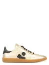 Isabel Marant Shiny Leather Kaycee Sneakers In Metallic
