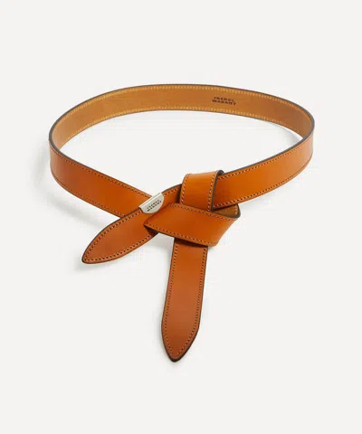 Isabel Marant Women's Leather Lecce Knotted Belt
