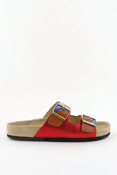 Isabel Marant Women's Lelik Sandals In Multicolor In Red