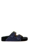 Isabel Marant Buckle Slippers In Blue