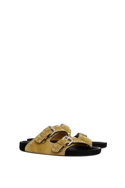 Isabel Marant Women's Lennyo Sandals In Taupe In Gold