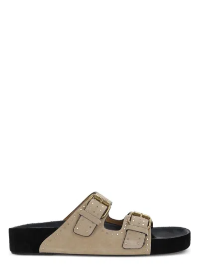 ISABEL MARANT WOMEN'S LENNYO SUEDE LEATHER SANDALS