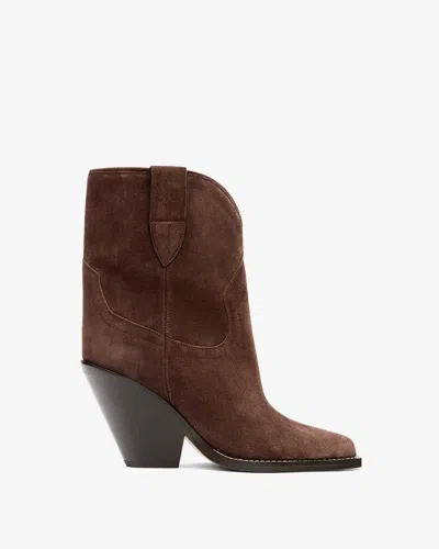 Isabel Marant Women's Leyane Boots In Chocolate In Brown