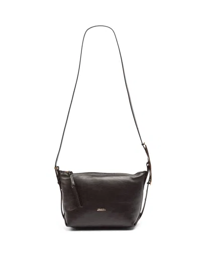 Isabel Marant Leyden Mini Black Leather Crossbody Bag