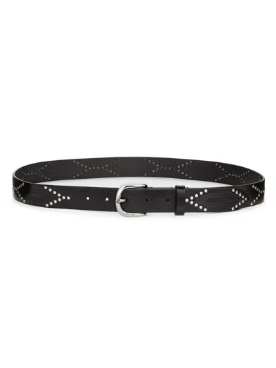 Isabel Marant Women's Liliana Leather Belt In Purple
