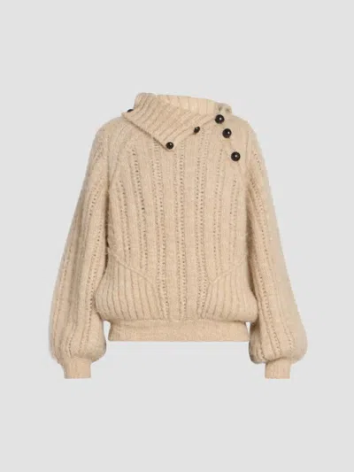 Isabel Marant Women's Lily Alpaca-blend Sweater In Beige