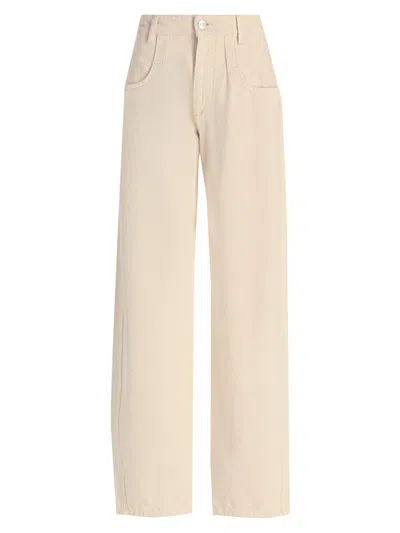 Isabel Marant Women's Lisha Straight Mid-rise Jeans In Neutral