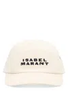 Isabel Marant Tedji Cotton Baseball Cap With Curved Visor In Ecru
