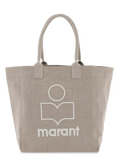 Isabel Marant Women's Logo Print Tote Bag In Nude & Neutrals