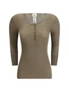 Isabel Marant Women Long Sleeve Top In Green