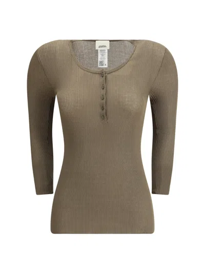 Isabel Marant Women Long Sleeve Top In Green