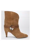 Isabel Marant Women's Low Cognac-coloured Suede Boot