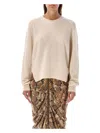 Isabel Marant Leandra Round Neck Sweater In Neutral