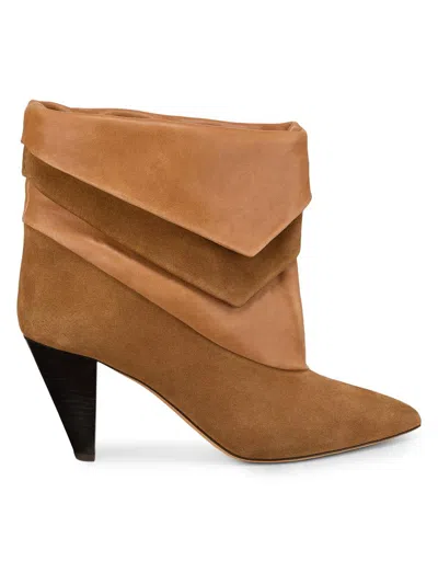 Isabel Marant Women's Lyone 75mm Leather Boots In Brown