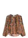 Isabel Marant May Embellished Paisley-print Silk-georgette Blouse