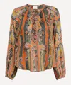 Isabel Marant Silk Paisley Print May Blouse