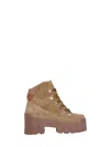 Isabel Marant Women Mealie Chunky Boots In Taupe In Beige