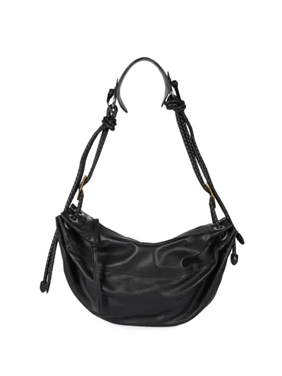 Isabel Marant Women's Medium Maia Leather Shoulder Bag In Black