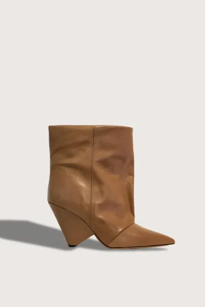 Isabel Marant Women's Meela Leather Boots In Brown