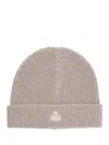 Isabel Marant Wool Hat With Logo Patch In Gray