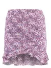 Isabel Marant Milendi Ruched Miniskirt In Purple