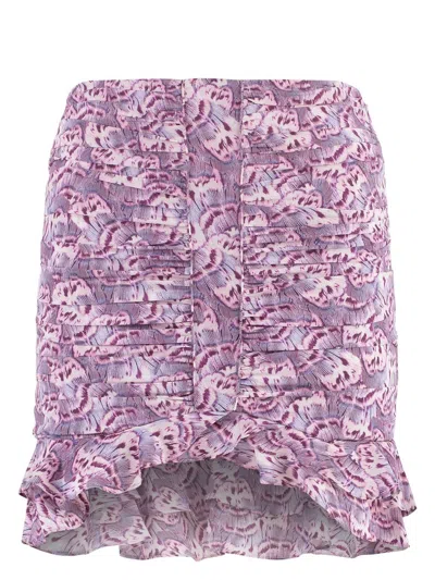 ISABEL MARANT WOMEN'S MILENDI PRINTED SILK SKIRT
