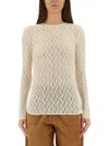 Isabel Marant Gaelle Popcorn Lace Top In Multi