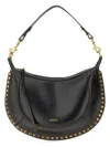 Isabel Marant Leather Shoulder Bag With Metal Details In Black
