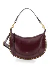 Isabel Marant Naoko Burgundy Leather Crossbody Bag In Burgundy