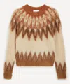 Isabel Marant Natania Crewneck Sweater In Rust In Multi