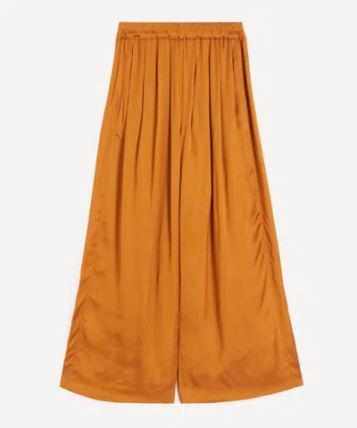 Isabel Marant Women's Nolia Caramel Satin Trousers In Multi