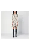 Isabel Marant Octavia Printed Mini Silk Dress In Multicolor