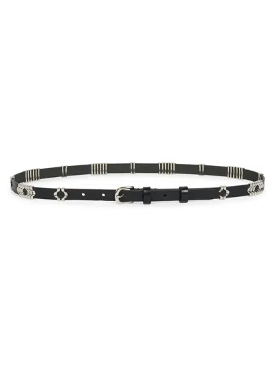 Isabel Marant Women's Odena Embellished Leather Belt In Pattern