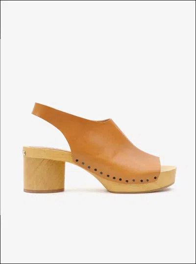 Isabel Marant Women's Okya Block Heel Clogs In Natural In Brown
