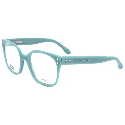 Isabel Marant Ladies Blue Rectangular Eyeglass Frames Im 0021 In Green