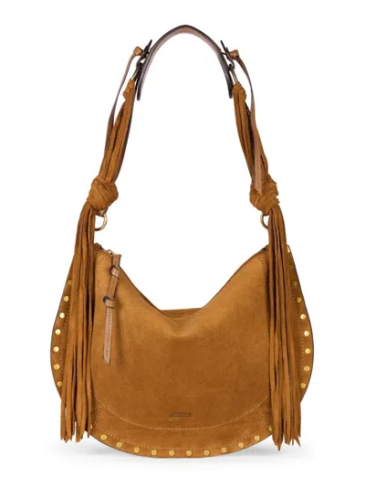 Isabel Marant Oskan Soft Leather Shoulder Bag In Brown