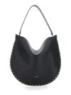 Isabel Marant Oskan Hobo Soft Shoulder Bag In Black