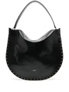 Isabel Marant Womens Black Oskan Hobo Leather Shoulder Bag In Multicolor