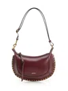 Isabel Marant Oskan Moon Bag Crossbody Bags Bordeaux In Burgundy