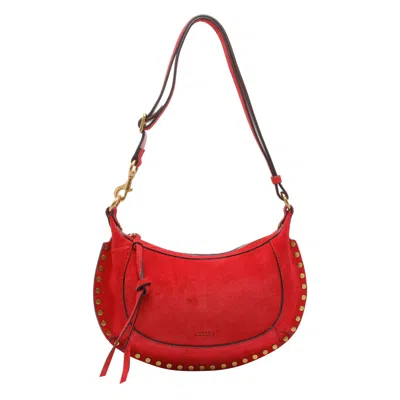 Isabel Marant Women Oskan Moon Crossbody Bag In Red