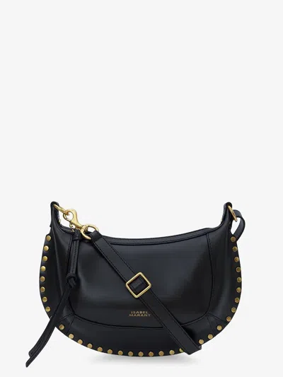 Isabel Marant Women Oskan Moon Leather Crossbody Bag In Black