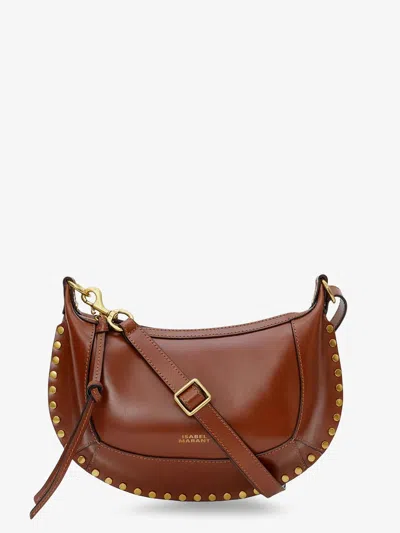 Isabel Marant Women Oskan Moon Leather Crossbody Bag In Brown